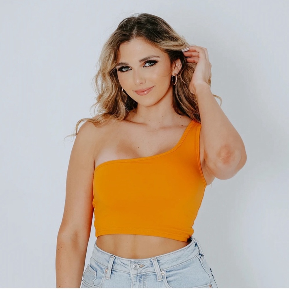 One-shoulder Crop Top Brami by Klassy Network